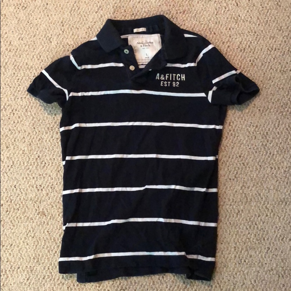 A&F Muscle Fit Polo Top